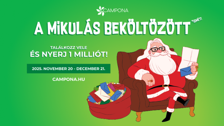 Karácsonyi varázslat a Camponában – Találkozz te is a Mikulással! 